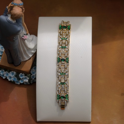 Bracelet doré art deco - bracelet,