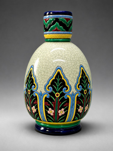 Raro vaso cloisonné art deco - vaso,