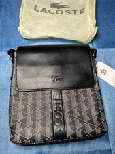 Borsa tracolla lacoste - lacoste, nera