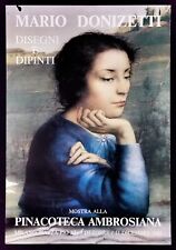 MARIO DONIZETTI DISEGNI E DIPINTI PINACOTECA AMBROSIANA poster manifesto D79