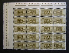 1955 Italia Blocco 10 Valori