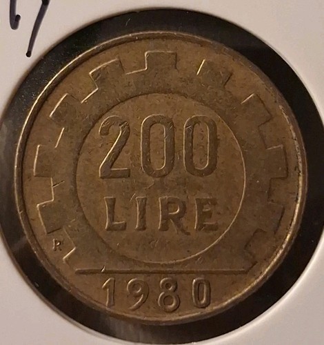 1980 italy 200 lire - 200,