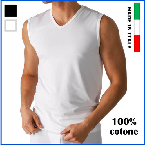 Maglia smanicata uomo intima