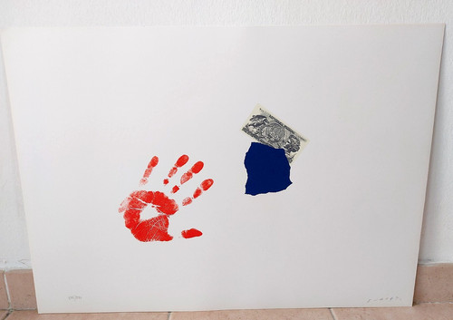 Giulio turcato mano rossa e - turcato,