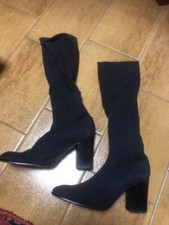 Stivale donna stretch nero