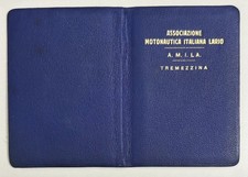 1931 Tessera BARONE EDGARDO LAZZARONI MOTONAUTICA LARIO TREMEZZINA COMO