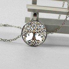 Collana Donna Uomo Unisex Albero della Vita Porta Fortuna Catenina