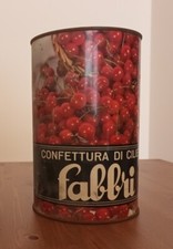 Barattolo vintage latta Fabbri