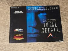 Total Recall Manuale Istruzioni Solo Nintendo Nes Autentico