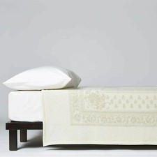 COPERTA DI LANA  MATRIMONIALE LANEROSSI 100% LANA VERGINE 230x270 BIANCO/PERLA 