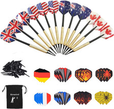 Freccette Professionali Punta Plastica, Set Di 12 Freccette Morbide per Bersagli