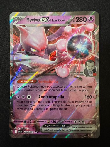 Mewtwo del team rocket - mewtwo, ex