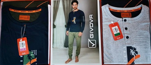 Pigiami uomo givova cotone - pigiami,