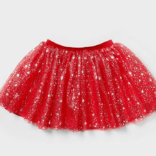 Gonna tutù in tulle rosso