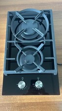 ** EXPO Piano cottura a gas in vetro 2 fuochi 30 cm griglie in ghisa