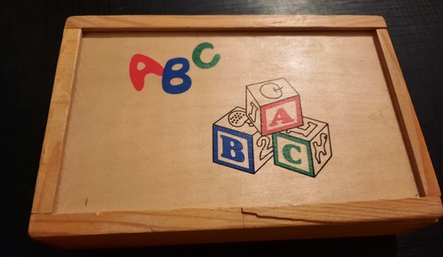 Alfabeto didattico legno - alfabeto,