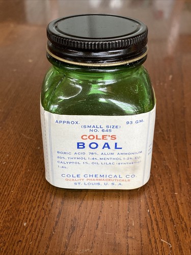 Barattolo vetro verde - , farmacia