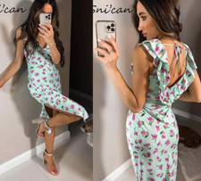 ABITO ESTIVO ZARA VERDE ROSA