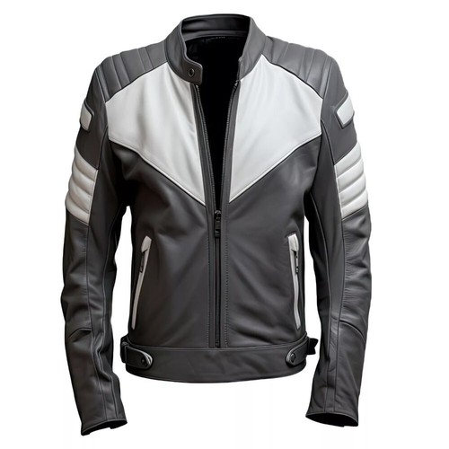 Giacca pelle biker - ,