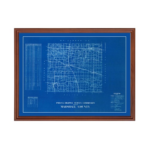 Vecchia mappa della contea - , di