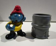 5-PUFFI-PUFFO POMPIERE-CASCO ROSSO-GIACCA GIALLA-4.0216-SCHLEICH-1981-NON COMPLE