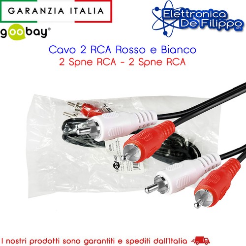 Cavo stereo rca - stereo, e