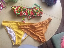 Bikini Costume Donna Giallo 2 Slip Stock Girasoli L Ovs