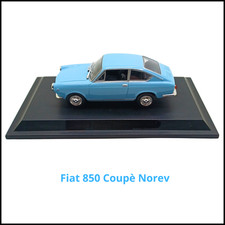 modello auto Norev Fiat 850 Coupè azzurro scala 1.43 collezione perfetto statico