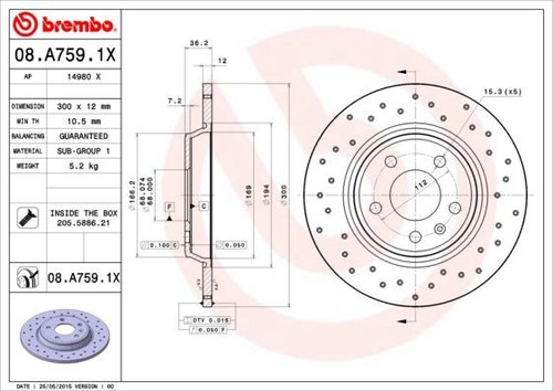 Coppia dischi freno brembo - coppia,
