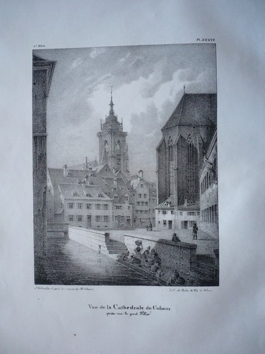 Cathedrale colmar gravure - de,