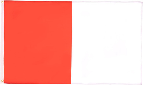 Bandiera rosso bianco - rosso, e