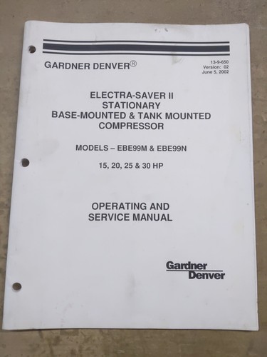 Manuale operatori compressore - manuale,