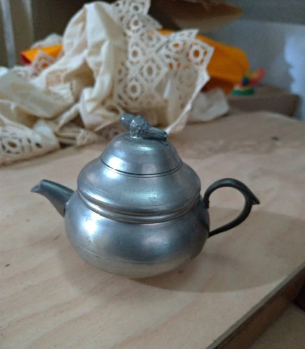 Piccola mini teiera - in, peltro