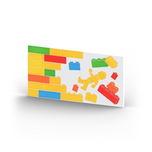 Parete con mattoncini lego - lego, e