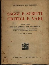 SAGGI E SCRITTI CRITICI E VARI