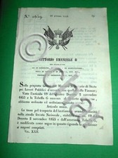 Decreti Regno Sardegna Torino Tassa Trasporto Bestiame a Grande Velocità 1854