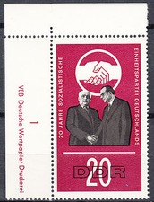 DDR 1966 Michel n. 1176 nuovo di zecca con bordo d'angolo OTTIMO!!! (22681)