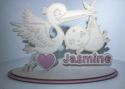 Nascita bambina cicogna con - bambina,