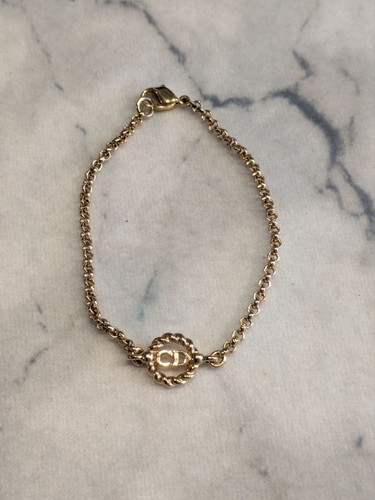 Dior gold twist chain - cd,