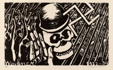 Trude WAEHNER "Daniele..." 1971 xilografia originale firmata