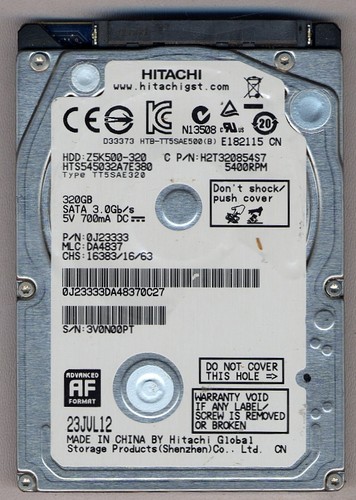 Hard disk 320 - gb, 2.5"