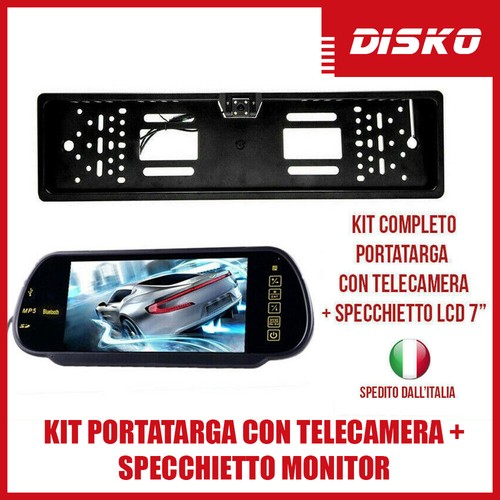 Kit portatarga con telecamera - portatarga,