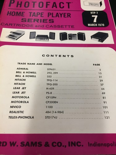Htp home tape player manuale - player,