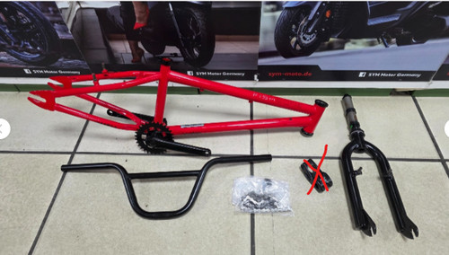Telaio bici bmx con - bici, pedaliera