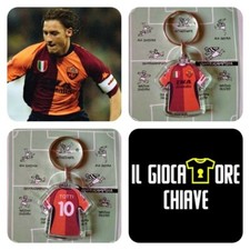 IL GIOCATORE CHIAVE.Portachiavi,pendente maglia Totti Roma Champions League 2002