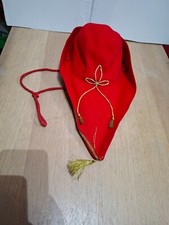 Feluca goliardica cappello universitario goliardico ROSSO MEDICINA  18,5 x 41 cm