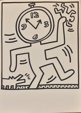 Keith Haring 1983 Lucio Amelio Litografia Pop Art Street Napoli orologio