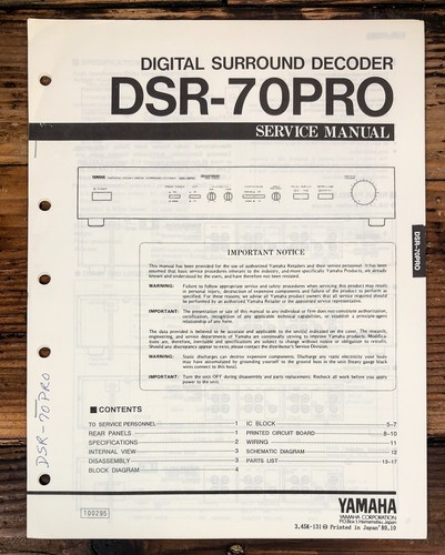 Yamaha dsr 70pro - yamaha, dsr-70pro