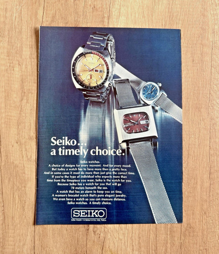1972 seiko vintage - seiko,