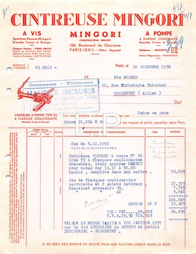 1956 cintreuse mingori a - mingori,